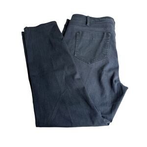 J. Jill jeans Authentic Fit slim ankle black stretch denim 5 pocket Sz 14